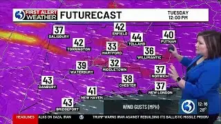 FORECAST: A First Alert Weather Day today for wind and another for slick spots as we ring in 2026