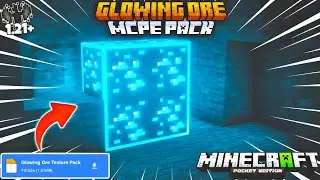 Glowing Ores Texture Pack For MCPE 1.21🔥 | MCPE Glowing Ores 1.21.94 | Glowing Ore Mod For Mcpe 1.21