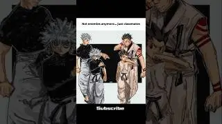 Gojo & Sukuna Kid Version (Not enemies&hellip; just classmates) 🤣 #anime #meme #shortsfeed #jjk #hxh #gojo