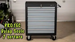 Dulap scule mobil PRO.TEC, Model 7 sertare. Unboxing si montare
