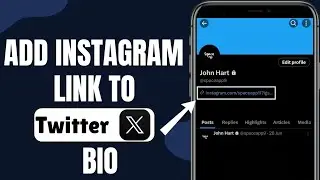 How To Add Instagram Link To Twitter X Bio | iOS & Android