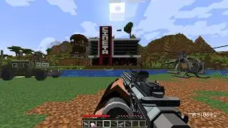 I Attacked a Pillager Military Headquarters with Modern Weapons! 😱🔥