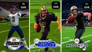 SCORING a TOUCHDOWN with DREW BREES in every MADDEN!