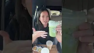 Dubai matcha and truffle egg bites w sriracha is my new order #starbucks #mukbang