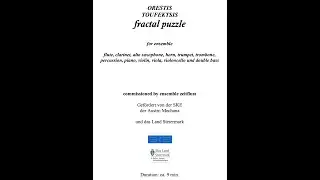 ORESTIS TOUFEKTSIS, Fractal Puzzle, ensemble zeitfluss, 2019 Nikosia