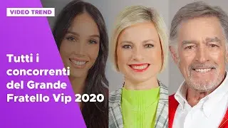 Tutti i concorrenti del Grande Fratello Vip 2020