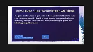 Как исправить ошибку Guild Wars 2 с кодом: 42:1001:9001:4460?