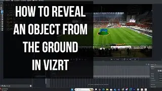 How to reveal an object from the ground in Vizrt #vizrt