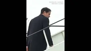 US Secretary of State Marco Rubio leaves Slovakia for Hungary