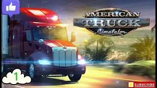 American Truck Simulator Standaar Map Het Begin Van een Americaans Vrachtwagen Bedrijf