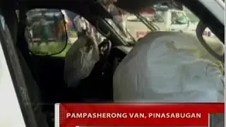QRT: Pampasaherong van, pinasabugan