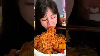 MASSIVE Bowl of SPICY RAMEN Mukbang🍜🤤 | Extreme Spicy Noodles 🥵