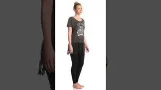 LIFE Clothing Be Wild Horizon Fringe Yoga Tee | SwimOutlet.com