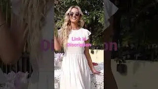 Women Casual Flutter Short Sleeve Crew Neck #american #american #viral #beautiful #foryou #dresses
