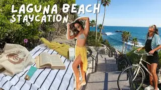 Laguna Beach Staycation | skincare routine & relaxing at the beach