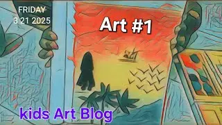 How to Drow Village River View | যেভাবে অংক করবেন।  #art #bangladesh #kids #video