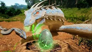 SAINDO DO OVO! O ÚLTIMO SERPENTE DRAGÃO ALBINO! Perdi Minha Mãe! Me Tornei O Pesadelo!🐍