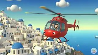 Helicopter World Tour 🚁 Fun Geography Poem & Rhyme for Kids! 🌍