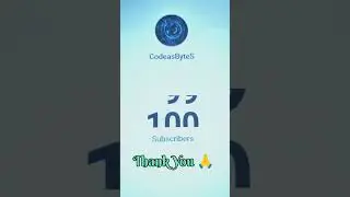 Thank you 🙏 for 100 subscribers  | #coding #codinginterviews #python #c #shortstutorials #shorts 🔥🔥