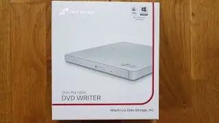 Hitachi LG Data Storage Slim Portable DVD Writer Unboxing