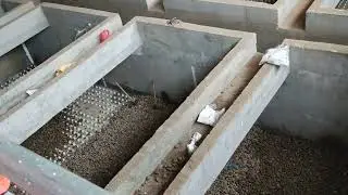 Water treatment-filtration through granular bed for water fine particle screening#wtp#filters#media