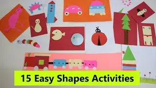 Easy Shapes Activities for kids / Learn Basic Shapes / Shapes Craft