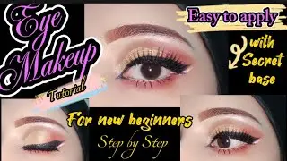Eye makeup tutorial for new beginners 😍 || step by step #newbeginnings #makeup #viral