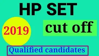 Hp set cut off qualified candidate #hpsetcutoff #hpsetcutoff2019