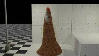 Molecular Script Sand Simulation - Blender3D
