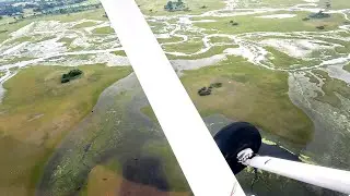 Botswana, Okavango Delta Scenic flight, largest Inland Delta