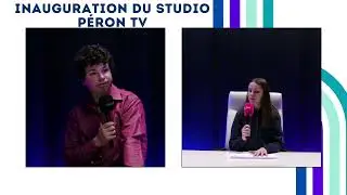Inauguration du studio TV de P&eacute;ron - Interview de Dorian, ancien de la r&eacute;daction de P&eacute;ron TV