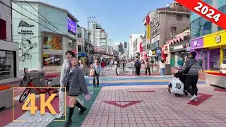 Hongdae, Seoul 🇰🇷 South Korea | 서울 홍대 | Street Walk 【1 HOUR】 City Tour | Virtual Walking 2024