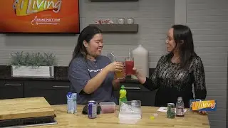 Raspberry Spritz & Triple Tropical Sunset Mocktail Recipes