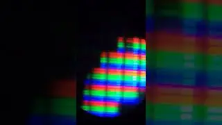LED monitor under handheld microscope