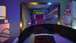 Intergalactic battle roller coaster on planet coaster, POV
