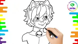 Colouring Pages Miraculous: Cat Noir | colouring cat noir 