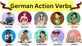 German Action Verbs | Important German Verbs | Cooking Verbs in German #learnGerman