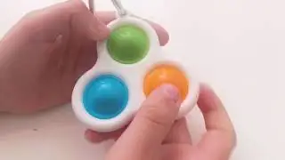 Three sided simple dimple fidget toy ASMR