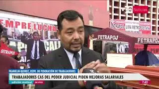 Trabajadores del Poder Judicial acatan paro de 24 horas