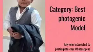 Best Photogenic Model India 2020. (Online competition for kids )