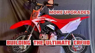 How to install chain guide and extended foot brake on Honda CRF110