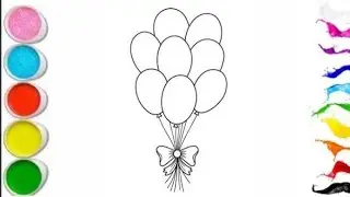 balloon🎈drawing|air balloon drawing for kids|balloon drawing easy step by step|balloon drawing easy