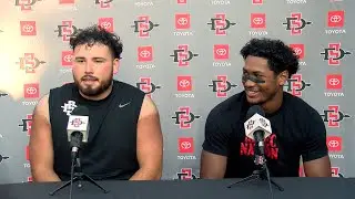 SDSU FOOTBALL: GABRIEL PLASCENCIA & CHRIS JOHNSON POST GAME AFTER NORTHERN ILLINOIS
