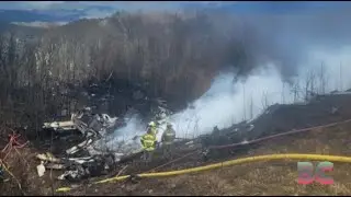 Five killed when small jet crashes into hillside while attempting emergency landing in Virginia