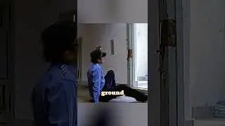 The prisoner practices invisibility technique in prison.
