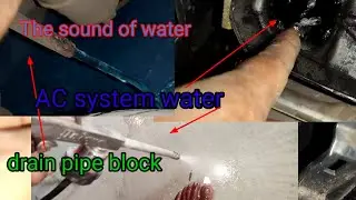 Tata hexa AC drain pipe block Ac system water noise# autocardoctor