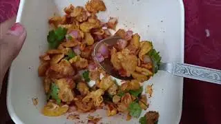 Spicy 🔥 Crispy street style masala chat 😋 indian street style 🔥🥵 food challenge 