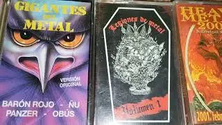 10 metal compilations on cassette tapes - from all decades. 