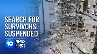 Miami Apartment Collapse: Search Suspended For Controlled Building Demolition | 10 News First