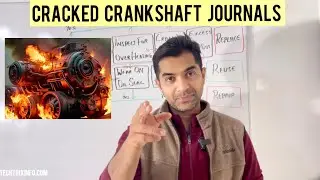 Crankshaft Inspection | Cracked crankshaft journal | Part 4
